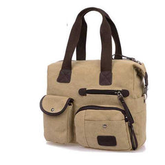 Ekphero Men Women Vintage Canvas Bag Shoulder Messenger Handbag