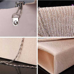 Women  Evening Bridal Wallet Envelope Flash Diamond Clutch