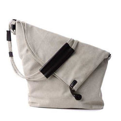 Women Canvas Bags Casual Black Buttom Shoulder Bags Crossbody Bags