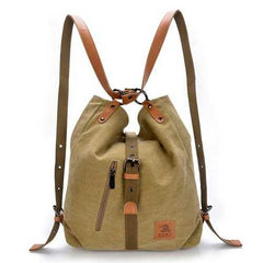 Women Men Canvas Handbags Multifunction Backpack