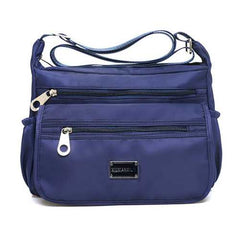 Multilayer Zipper-pockets Light Weight Shoulder Bag Waterproof Crossbody Bags Messenger Bags