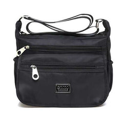 Multilayer Zipper-pockets Light Weight Shoulder Bag Waterproof Crossbody Bags Messenger Bags