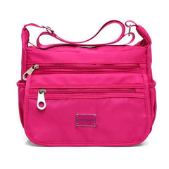 Multilayer Zipper-pockets Light Weight Shoulder Bag Waterproof Crossbody Bags Messenger Bags