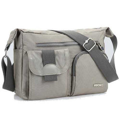 Light Weight Nylon Waterproof Messenger Bags Multi Zipper-pockets Shoulderbags Crossbody Bags