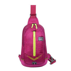 Light Weight Waterproof Chest Bags Men Women Outdooors Travel Luminous Shoulder Bag Running Hiking Bags