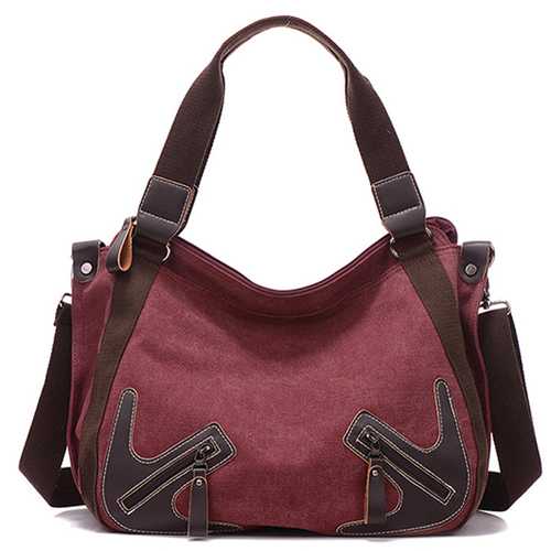 Women Durable Canvas Large Capacity Handbag