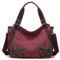 Women Durable Canvas Large Capacity Handbag