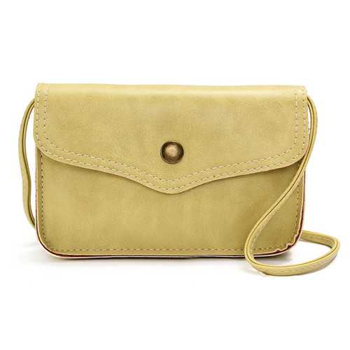 Women Hasp Mini Shoulder Bags PU Leather Phone Bags Case Crossbody Bags
