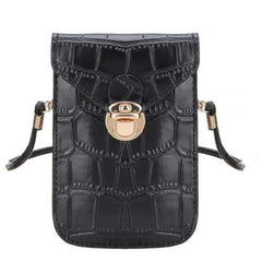 Women Crocodile Shoulder Bags Girls Mini Wallet Functional 6.5 Inch Phone Case For Iphone Xiaomi