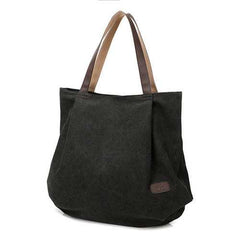 Women Canvas Tote Bags Casual Simple Shoulder Bags Capacity Shopping Bags