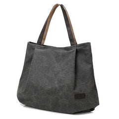 Women Canvas Tote Bags Casual Simple Shoulder Bags Capacity Shopping Bags