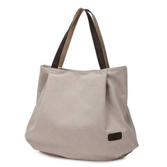 Women Canvas Tote Bags Casual Simple Shoulder Bags Capacity Shopping Bags