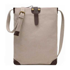 Women Men Retro Canvas Shoulder Bags Belt Crossbody Bags Simple Messenger Bags