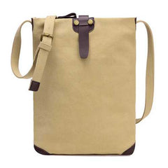 Women Men Retro Canvas Shoulder Bags Belt Crossbody Bags Simple Messenger Bags