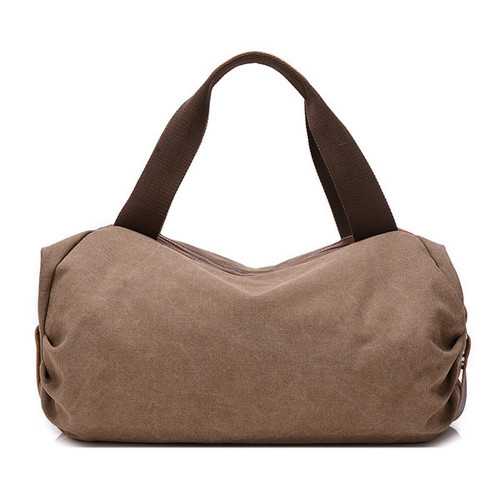 Front Pockets Retro Canvas Tote Handbags Casual Shoulder Bags Capacity Shopping Crossbody Bags