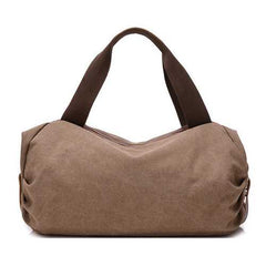 Front Pockets Retro Canvas Tote Handbags Casual Shoulder Bags Capacity Shopping Crossbody Bags