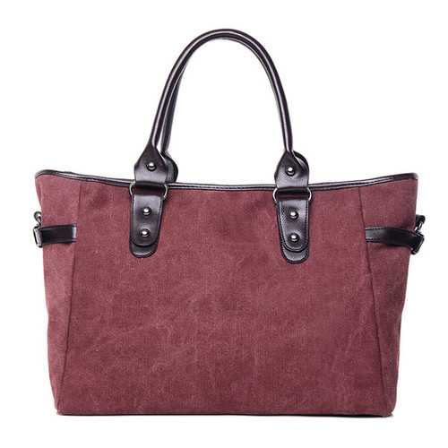 Women Capacity Canvas Tote Bags Casual Shoulder Bags Vintage Large Shopping Crossbody Bags