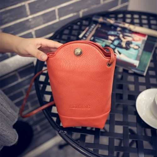 Women Irregular Little Phone Bag Casual PU Crossbody Bag