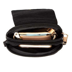 Woman National Floral Canvas 5.5 Inches Phone Bag