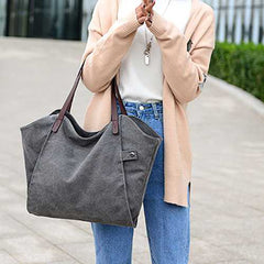 Women Durable Thicker Canvas Handbag