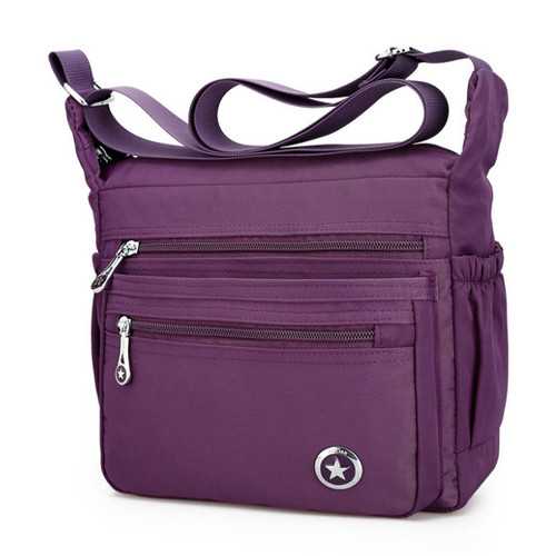 Women Front Pockets Shoulder Bags Light Crossbody Bags