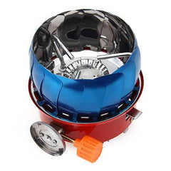 Portable Lotus Shape Windproof Camping Gas Stove Mini Outdoor BBQ Grill Stove Backpack Picnic Burner