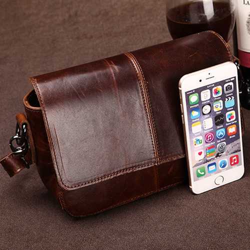 Women Genuine Leather Shoulder Bags Retro Flap Crossbody Bags Vintage Bags