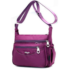 Women Multi Pockets Light Shoulder Bags Outdoor Travel Waterproof Crossbody Bags Messenger Bags