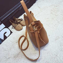 Two Piece Women PU Leather Tote Handbag Crossbody Bag