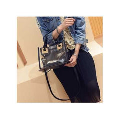 Transparent Gelly Crystal Bag Celeb Tote Sand Beach Bag Shoulder Handbag