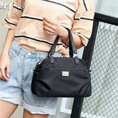 Women Nylon Light Water Resistance Tote Handbag