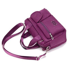 Women Nylon Multi Zipper Pockets Tote Handbags Casual Shoulder Bags Waterproof Crossbody Bags