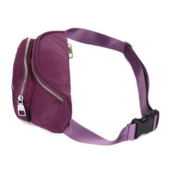 Women Nylon Waterproof Large Capacity Outdoor Sport  Waist Bag Crossbody Bag