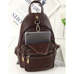 Women Vintage Daily Outdoor Portable Chest Bag Crossbody Bag Shoulder Bag Backpack