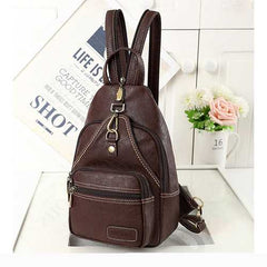 Women Vintage Daily Outdoor Portable Chest Bag Crossbody Bag Shoulder Bag Backpack
