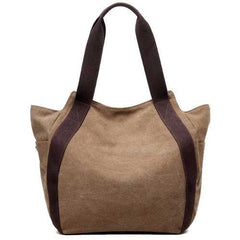 Women Canvas Shoulder Bags Vintage Tote Handbags Casual Shopping Bags