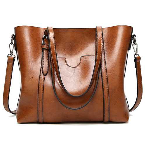 Women Tote Handbags Vintage Front Pocket Shoulder Bags