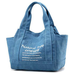 Women Canvas Tote Handbags Casual Printing Shoulder Bags Capacity Shopping Bags