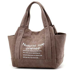 Women Canvas Tote Handbags Casual Printing Shoulder Bags Capacity Shopping Bags