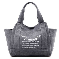 Women Canvas Tote Handbags Casual Printing Shoulder Bags Capacity Shopping Bags