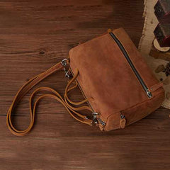 Ekphero Women Genuine Leather Minimalist Crossbody Bag