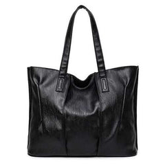 Women PU Leather Tote Handbags Simple Shoulder Bags