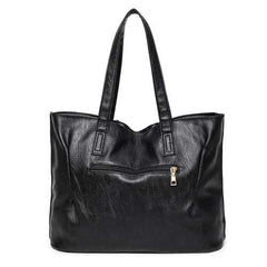 Women PU Leather Tote Handbags Simple Shoulder Bags