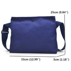 Women Canvas Shoulder Bags Simple Casual Crossbody Bags Men Messenger Bags