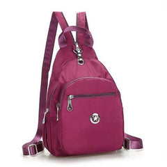 Women Nylon Light Chest Bags Outdoor Shoulder Bags Sports Backpack