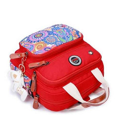 Women Canvas Large Capacity Light Weight Multifunction Travel Outdooors Crossboby Bag Backpack