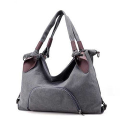 Women Canvas Durable Tote Casual Functional Handbag Shoulder Bag Crossbody Bag