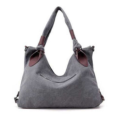 Women Canvas Durable Tote Casual Functional Handbag Shoulder Bag Crossbody Bag