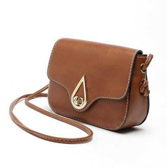Women PU Leather Retro Elegant  Hasp Shoulder Bag Crossbody Bag