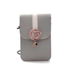 Women Quality PU Leather Retro Floral Mini Phone Bag Crossbody Bag